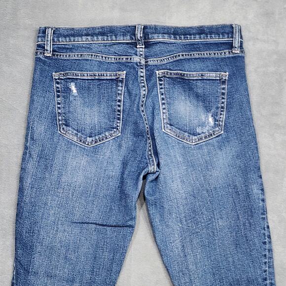 Gap 1969 Jeans Authentic True Skinny Cuffed Ankle Mid Rise Size 29 Regular - Picture 5 of 10